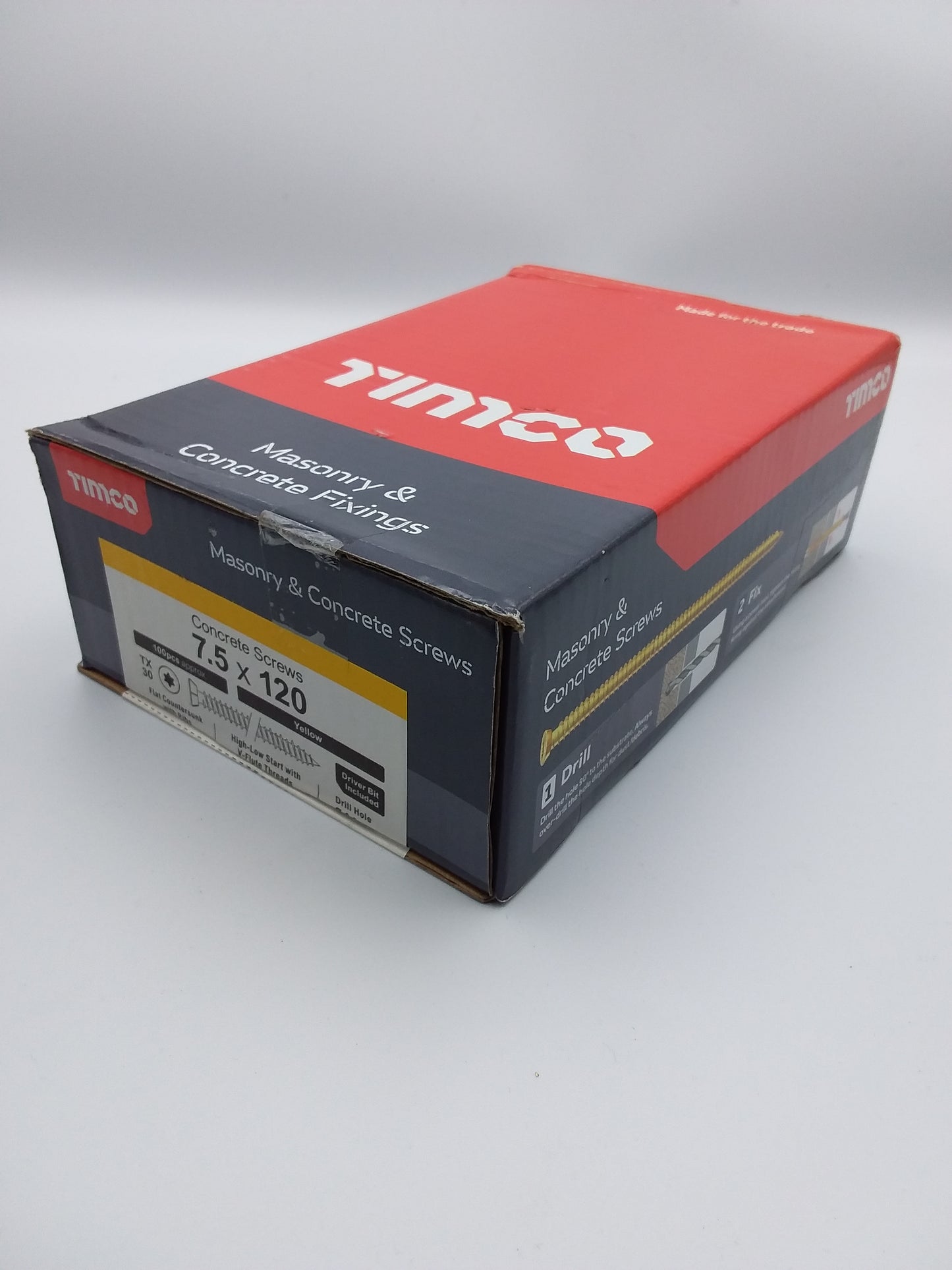 120mm Concrete screws qty100