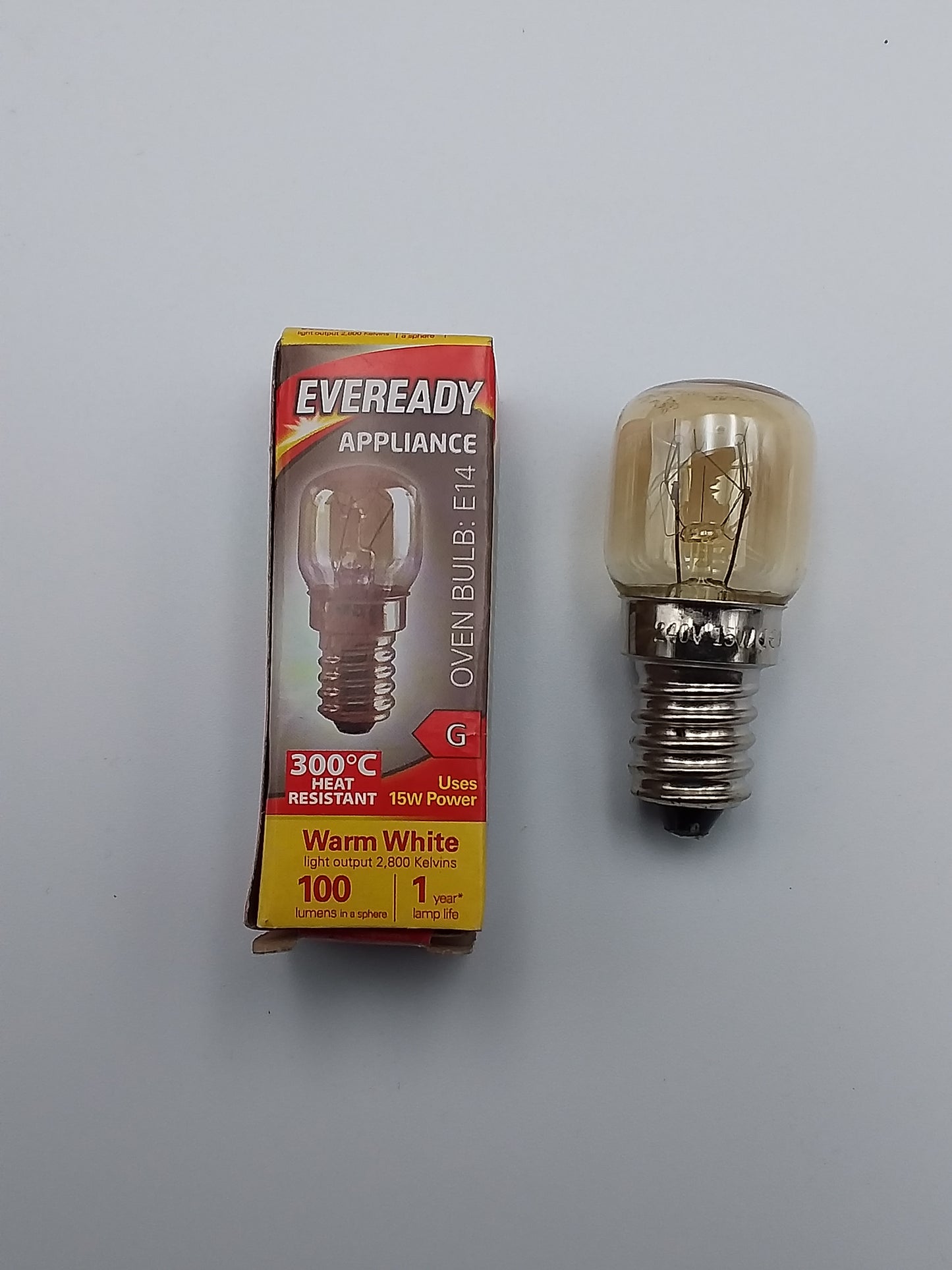 25W/E14 Oven bulb qty1