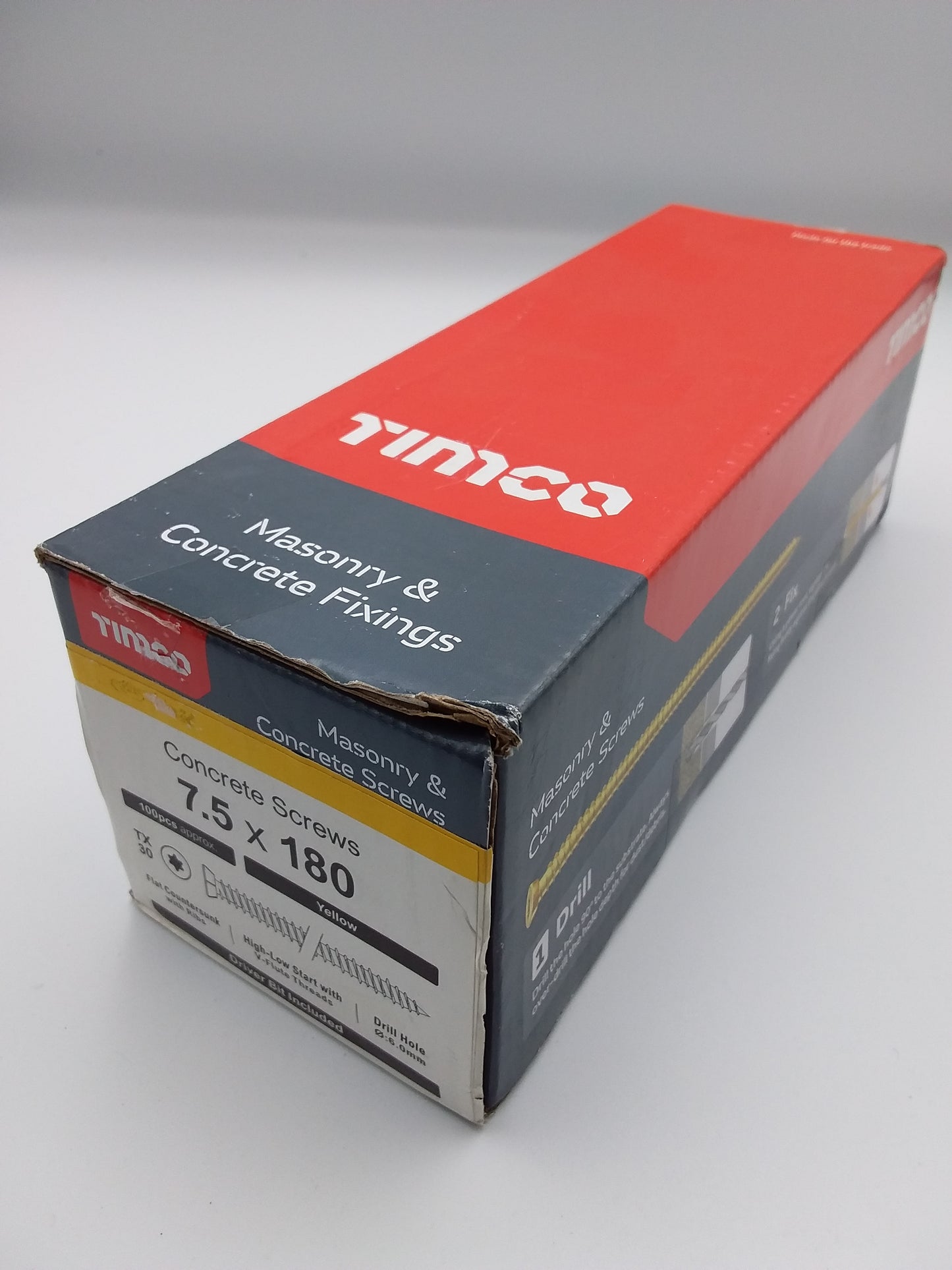 180mm Concrete screws qty100