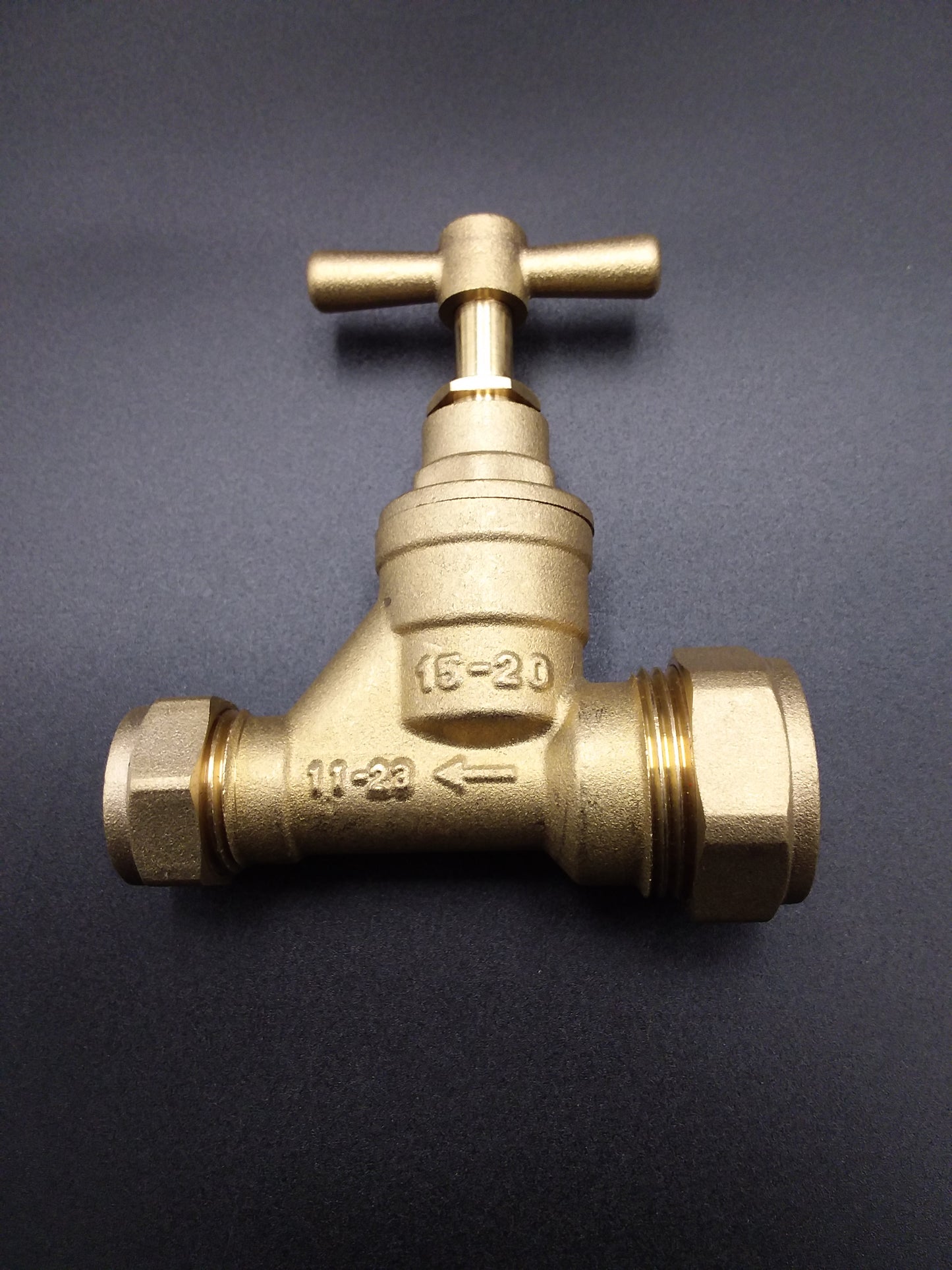 20 x 15mm compression stop tap