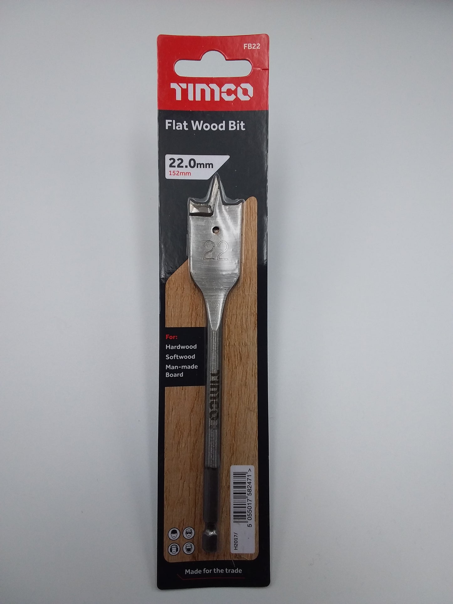 22mm Flat wood bit