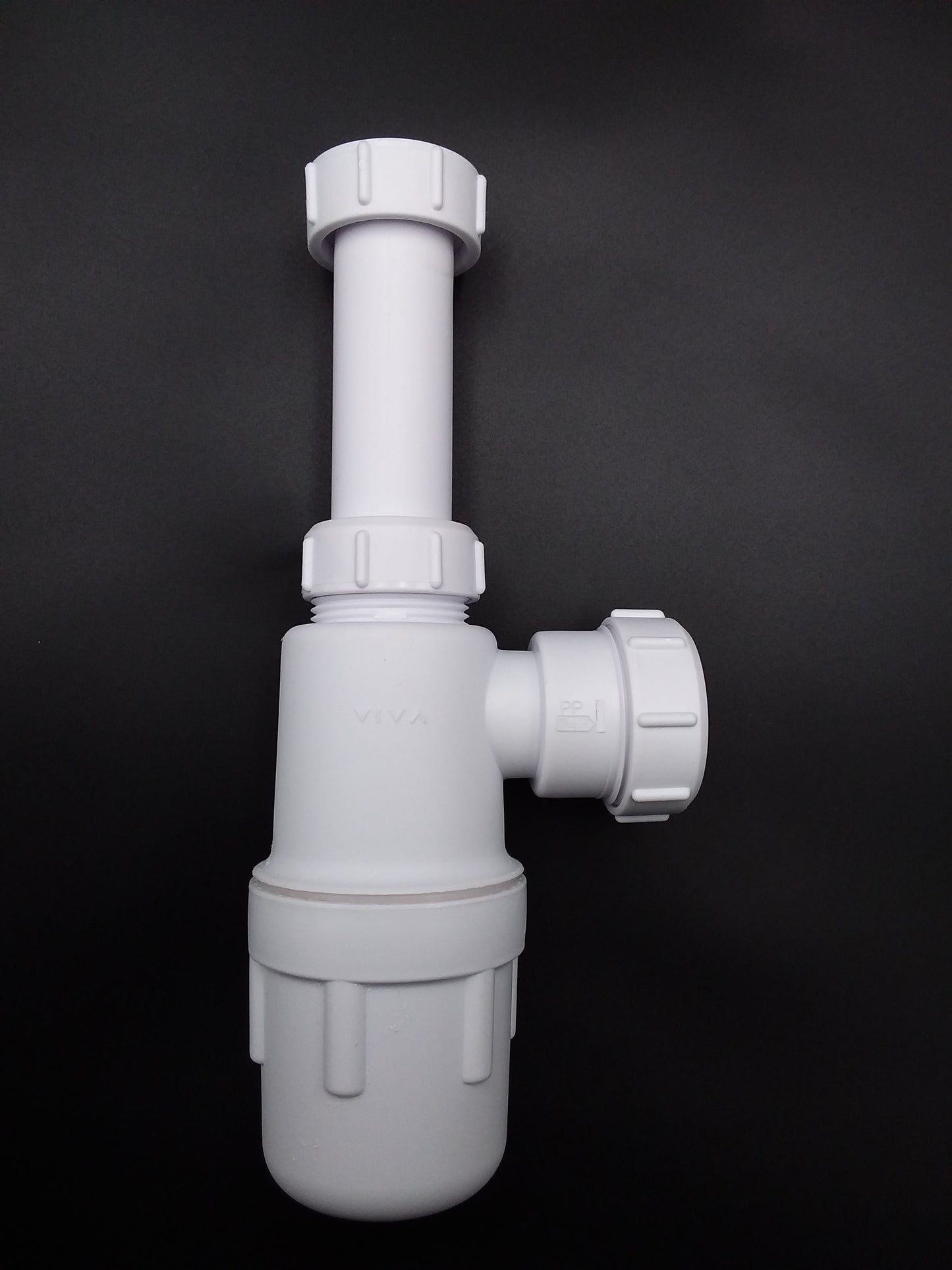 32mm Telescopic bottle trap white