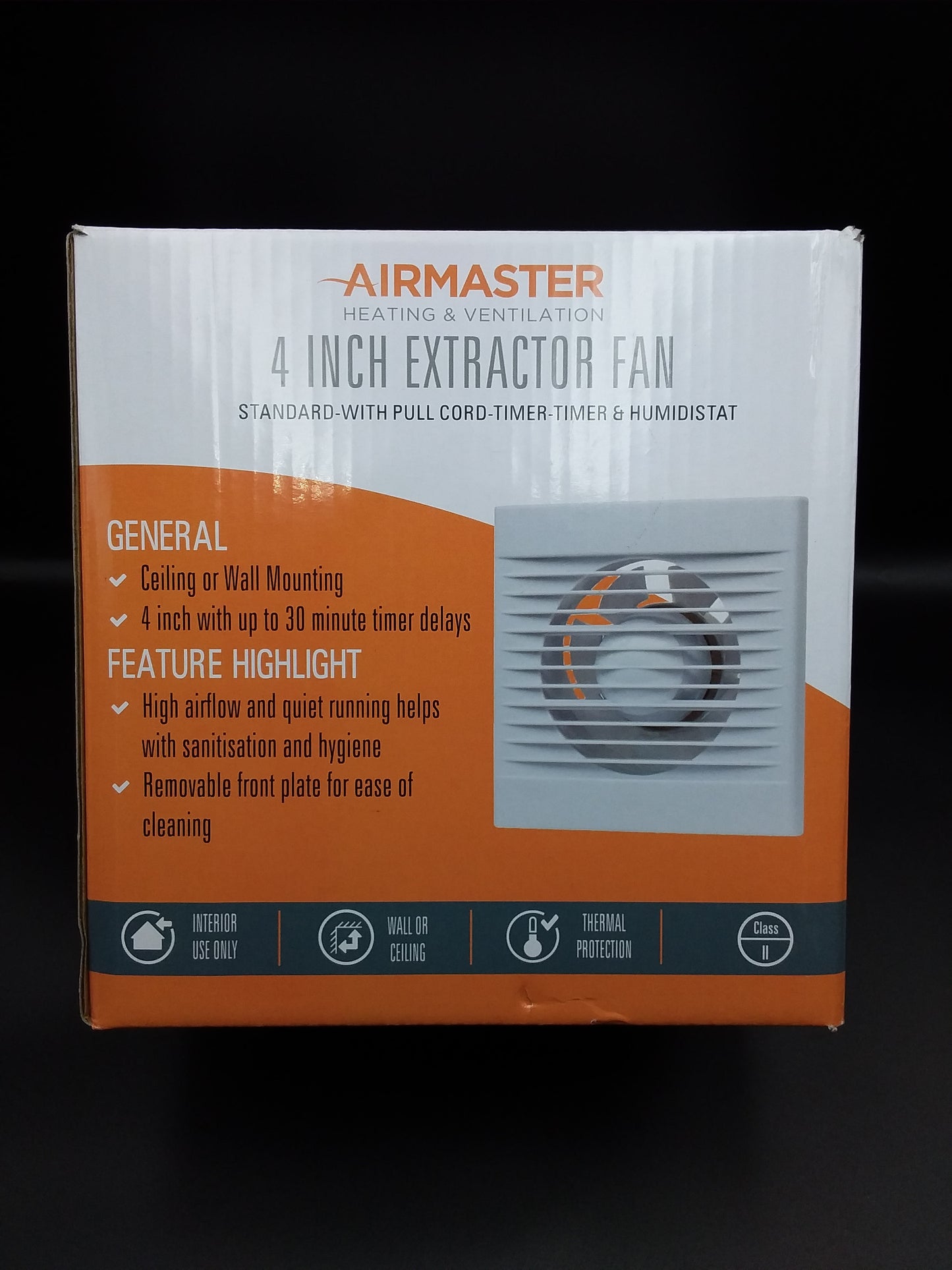 4" Extractor fan standard white