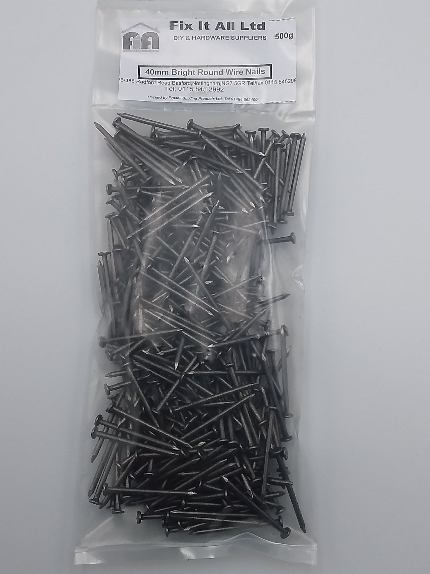 40mm Round wire nails 500g