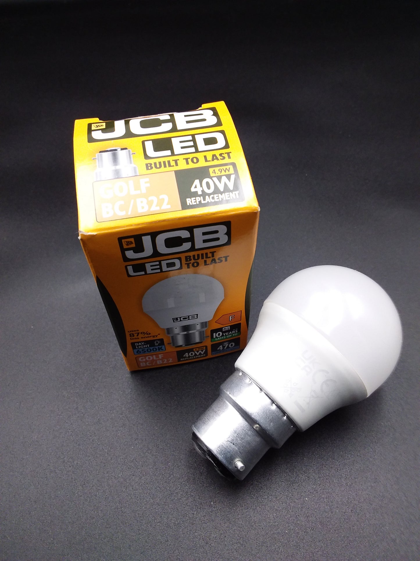 4.9W=40W/B22 LED Golf bulb day light