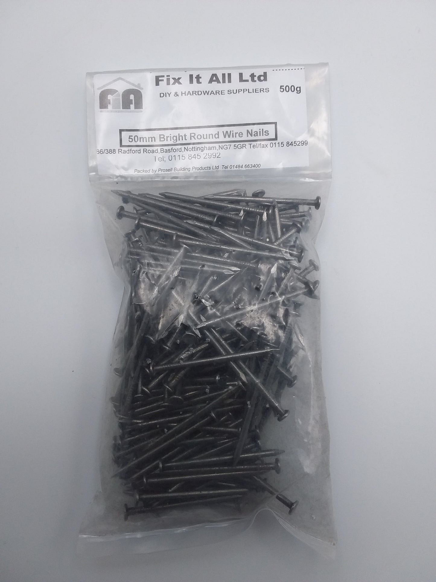 50mm Round wire nails 500g