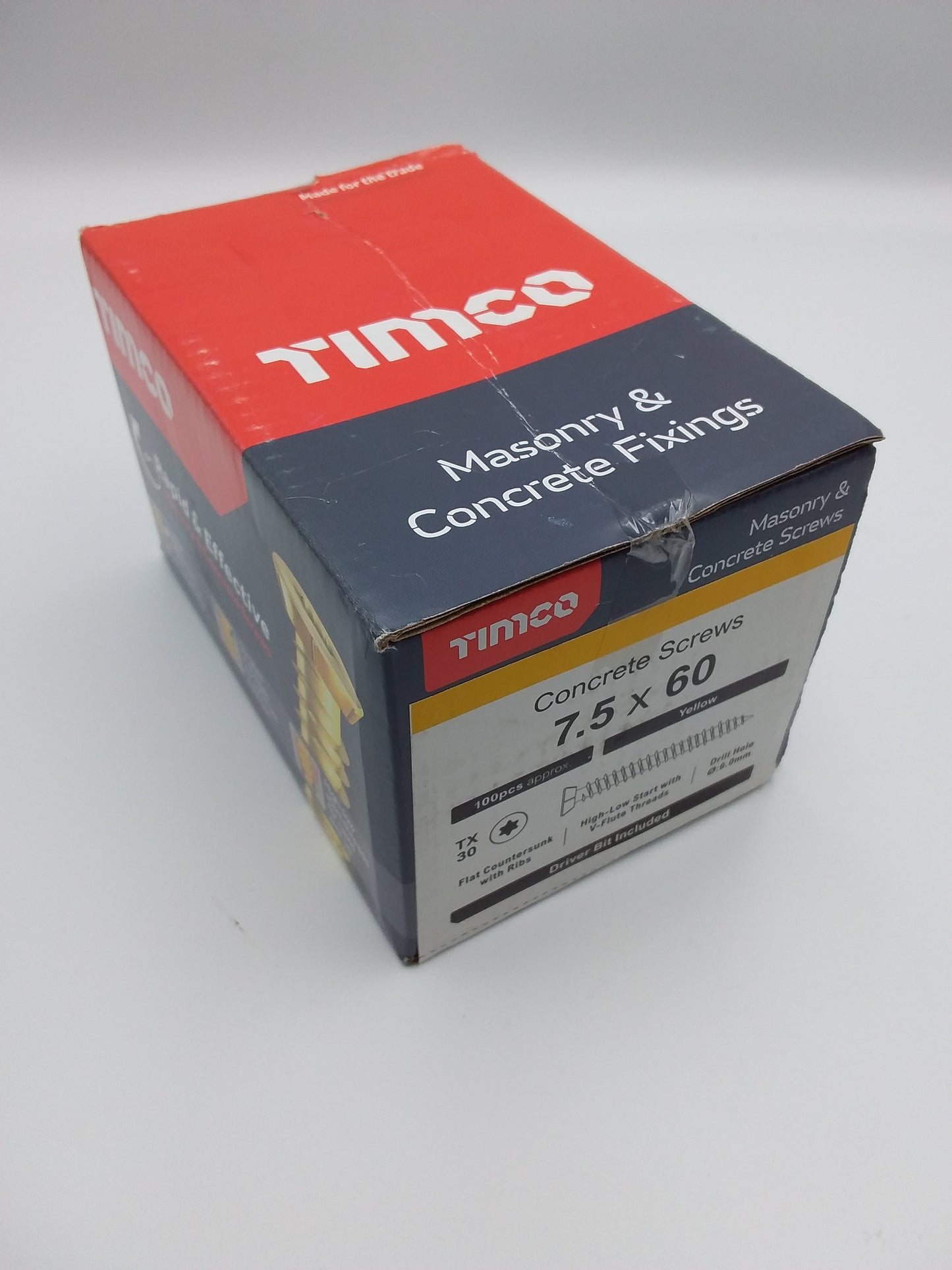 60mm Concrete screws Qty100
