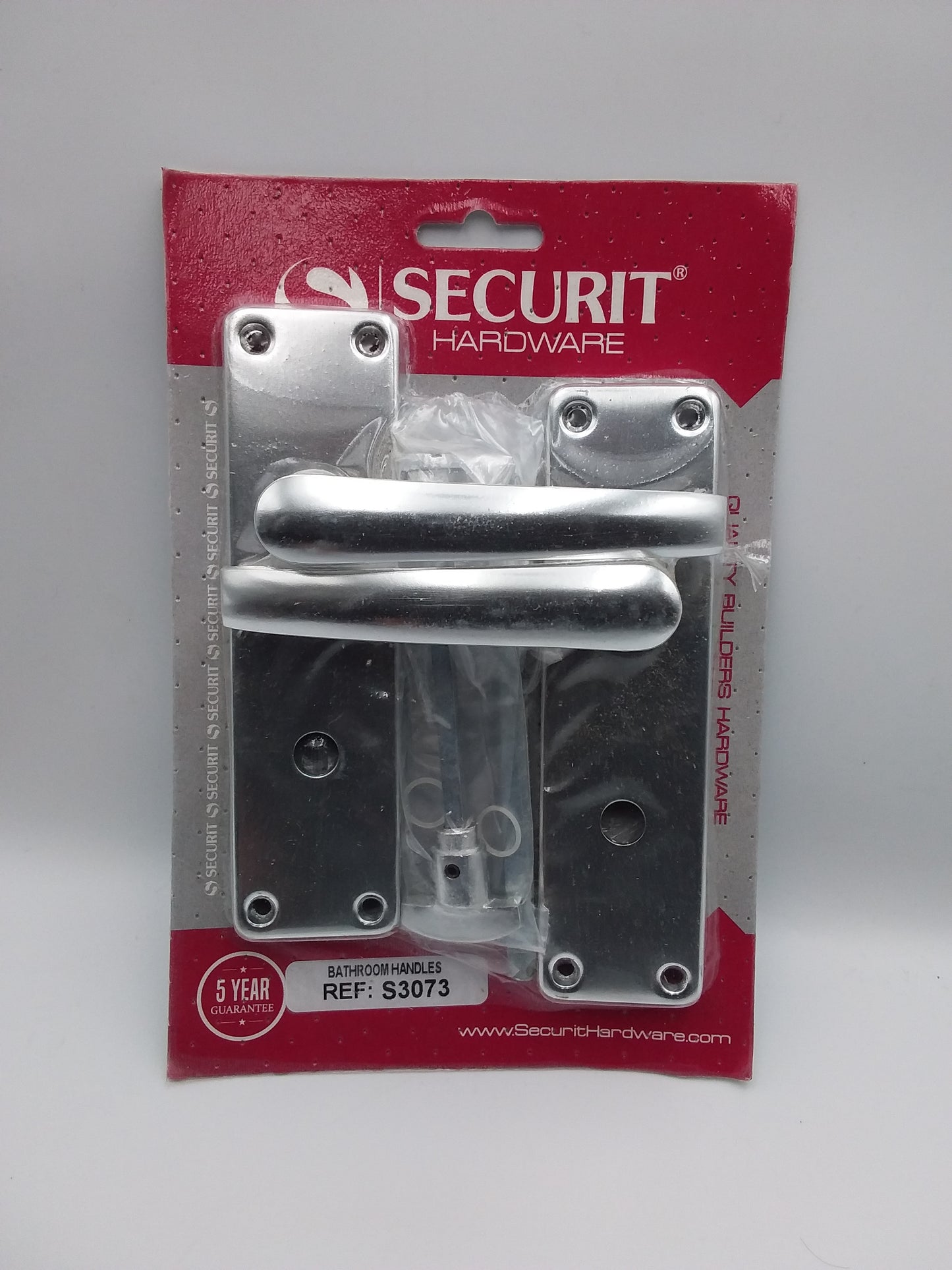 Aluminium bathroom lock handles pair