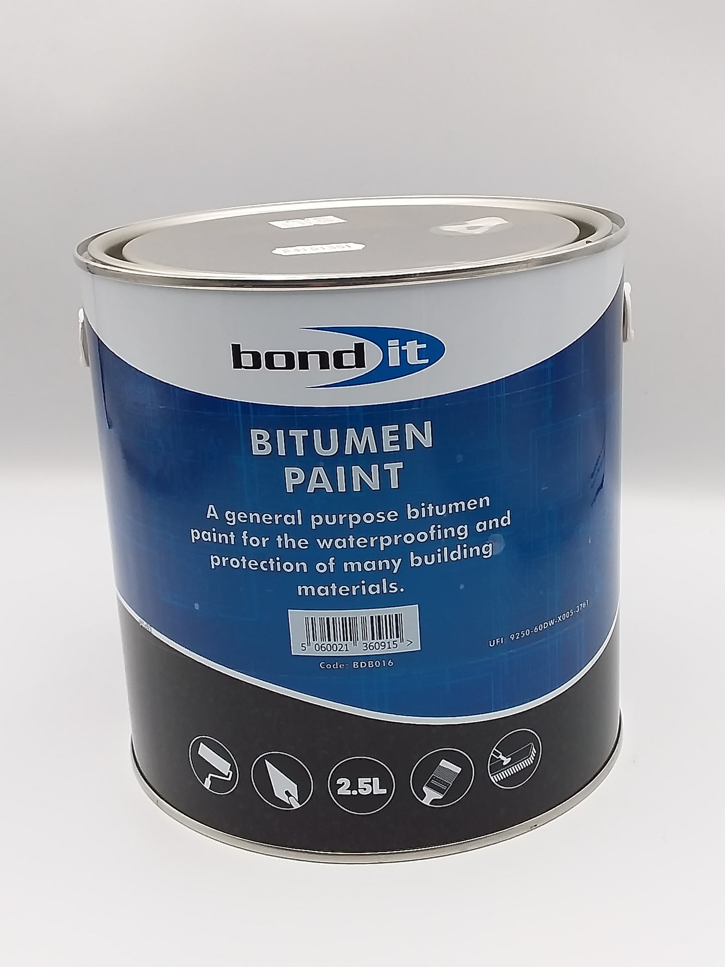 Black bitumen paint 2.5lt