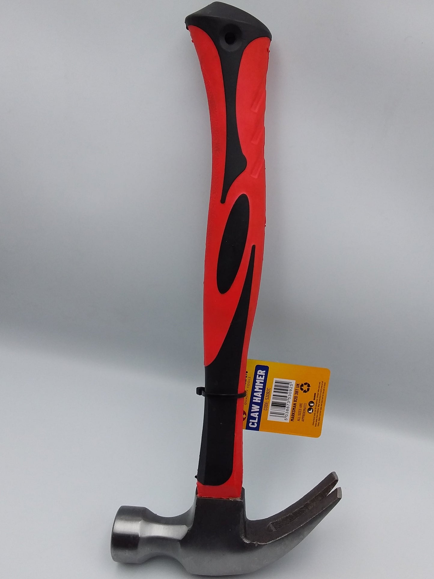 Claw hammer 16oz with fibre glass handle