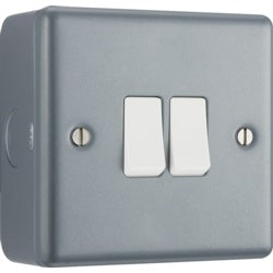 2G 2w Metal clad switch 16Amp