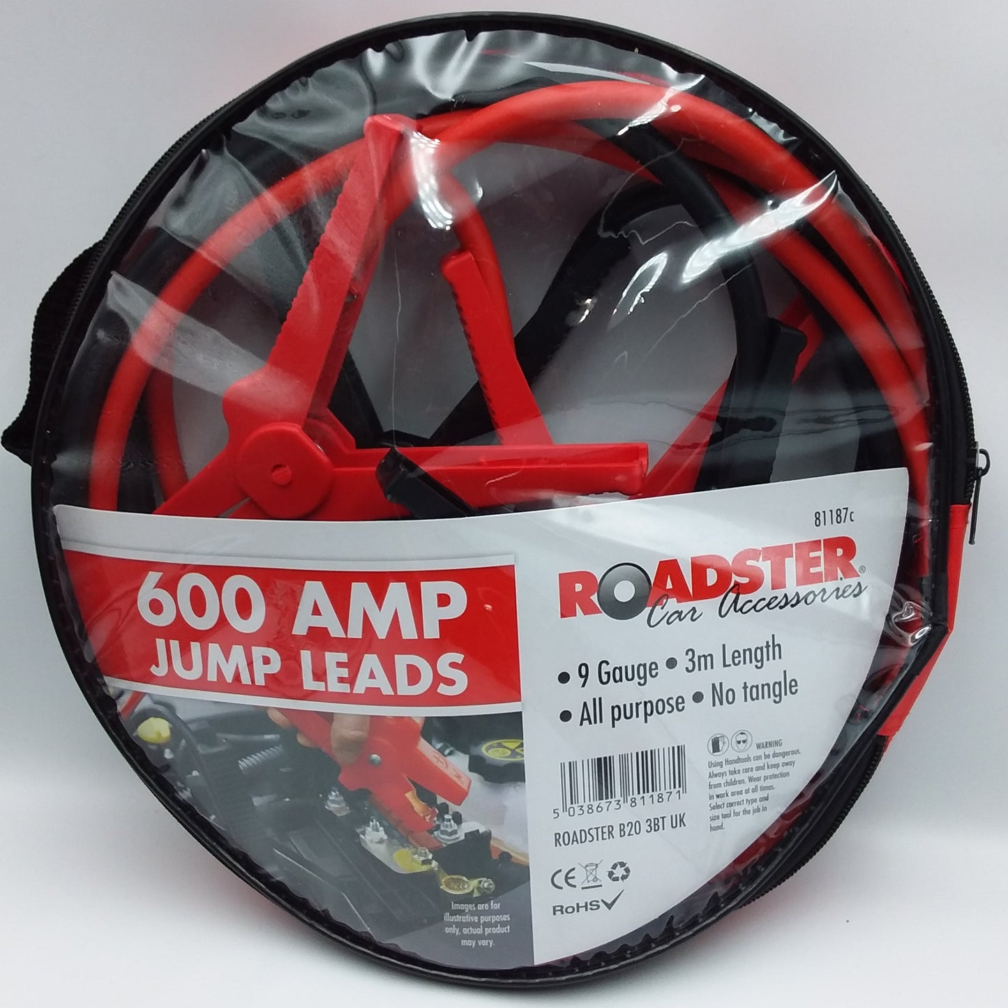 600Amp Jump Lead 3m length