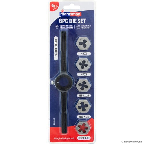 6Pc Die set size M6-M12