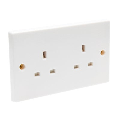 2G Unswitch socket white