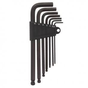 9pc Ball point end hex key set mix size