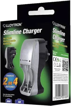 Compact AA & AAA battery charger