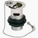 Basin waste slotted M/plug