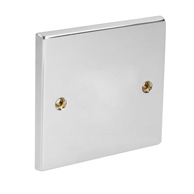 1Gang blank plate chrome