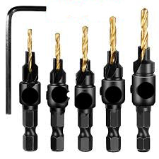 5Pc Countersink drill bit set