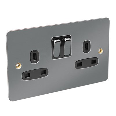 2G Switch socket flat b/n
