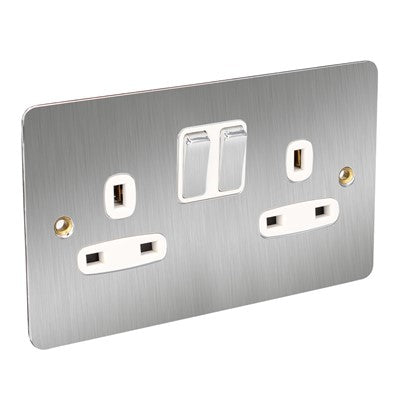 2G Switch socket flat s/c/w