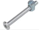 M6 x 100mm Furniture nut & bolt qty1