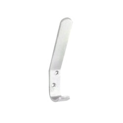 Hat & coat hook aluminium Pk2
