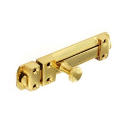 6" Heavy door bolt brass 150mm