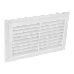 9" x 6" Louvre vent cover white