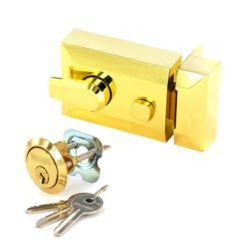 N/latch lock brass narrow