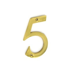 Door no 5 brass 75mm