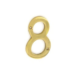 Door no 8 brass 75mm