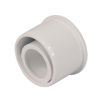 40 x 21.5mm s/w overflow adaptor white