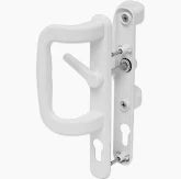 Patio door handle set white 90mm cen