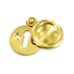 Plain esutcheon brass qty1