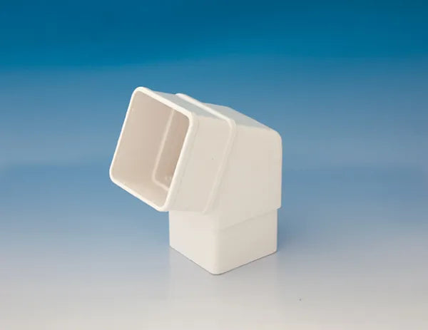 Rainwater offset bend square white