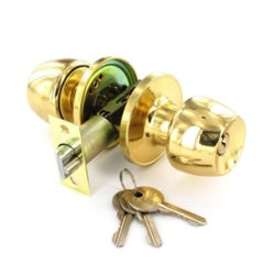 Entrance lock brass with 3keys