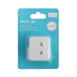 Shaver adaptor (1Amp fuse)