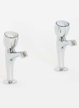 Skara sink piller taps set chrome