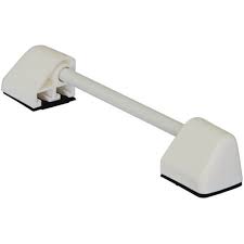 Toilet seat fixing kit white