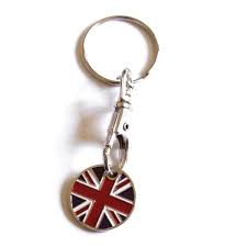 Trolley coin key ring qty1