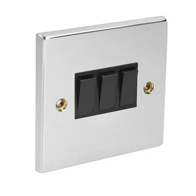 3G 2w switch chrome black