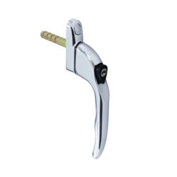 PVC window handle chrome