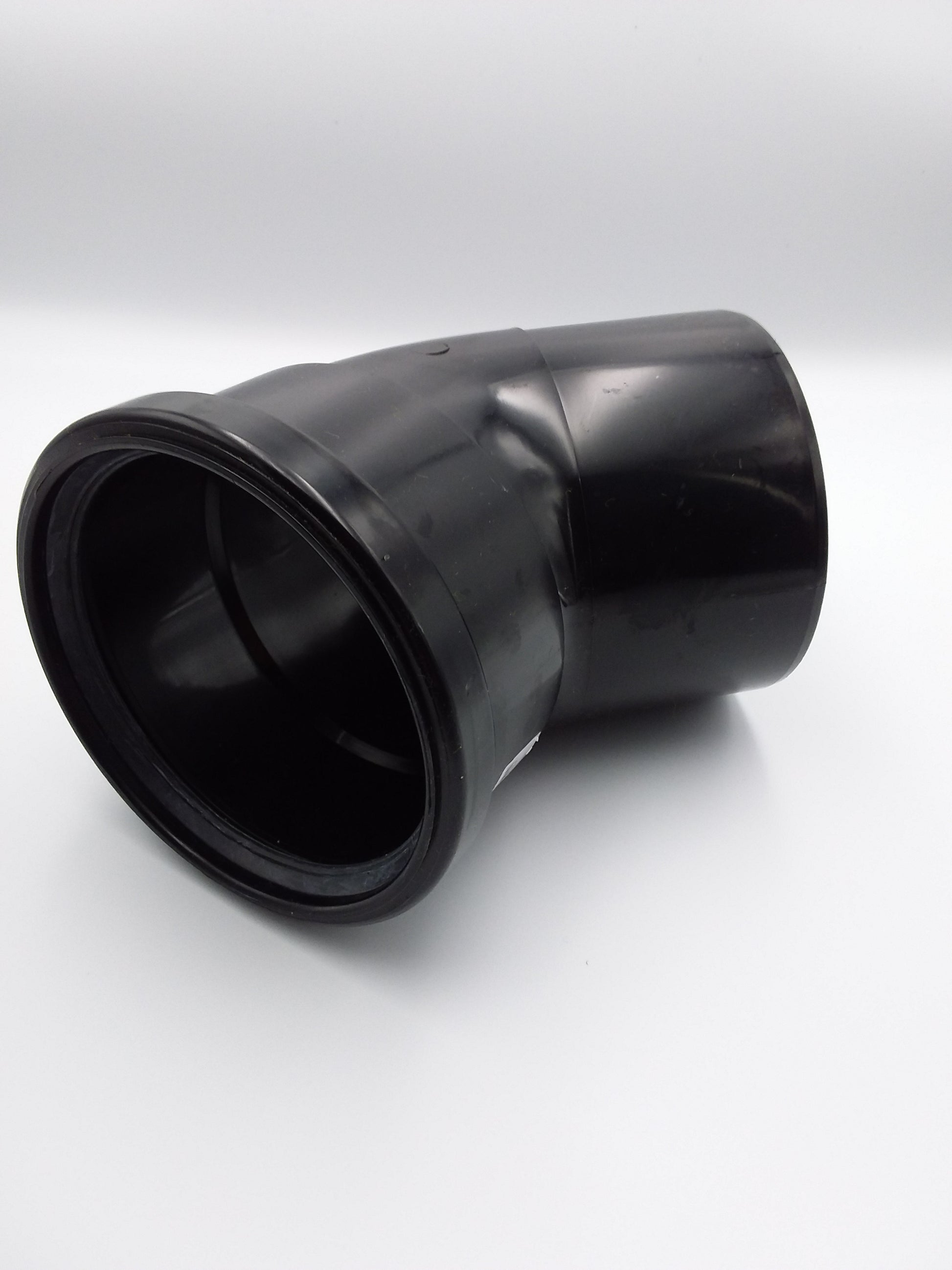 110mm  black S/Socket 45deg push fit bend for plumbing.