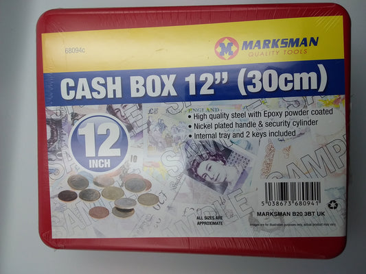 12inch  Metal cash box (30cm) inc 2 x key's 