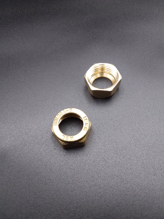 15mm Brass nuts.