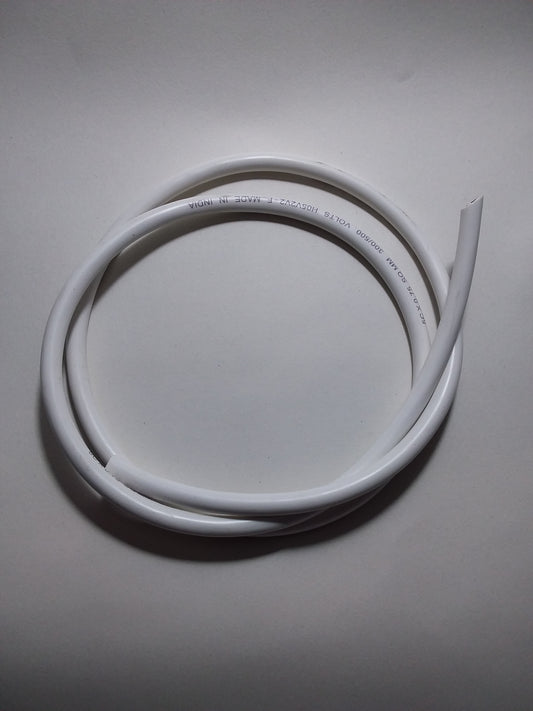 0.75mm x 3Core Flex cable white