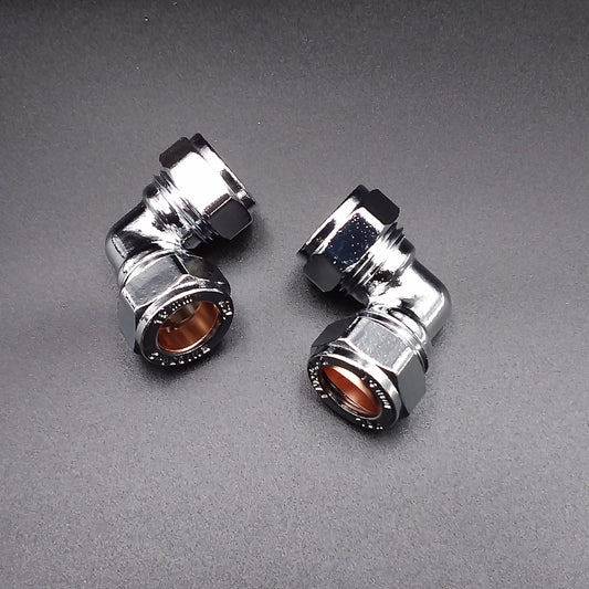 15mm Compression chrome elbow qty1