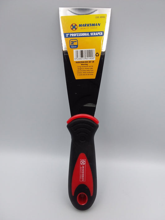 2"  Metal scraper with soft grip handle