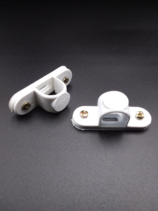 20mm Bar saddle clip white